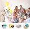 Baby Shower Bags Safari Jungle Animals Gift Bags Plastic Present Bag Gift Wrap Baby Shower Gender Reveal Party Birthday Party Favors Supplies with Ropes